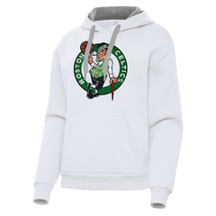 Boston Celtics Antigua Women's Victory Pullover Hoodie - White cheap