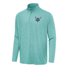 Charlotte Hornets Antigua Hunk Quarter-Zip Top - Heather Aqua shop