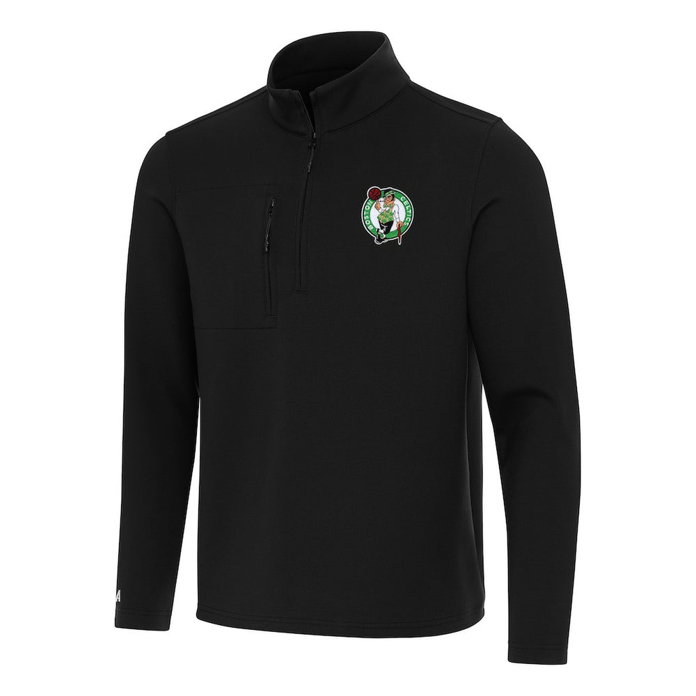 Boston Celtics Antigua Insider Quarter-Zip Top - Black for sale