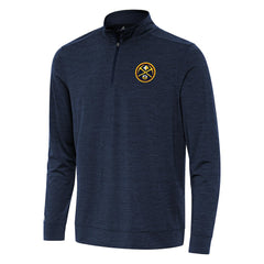 Denver Nuggets Antigua Bright Quarter-Zip Top sale - Heather Navy sale