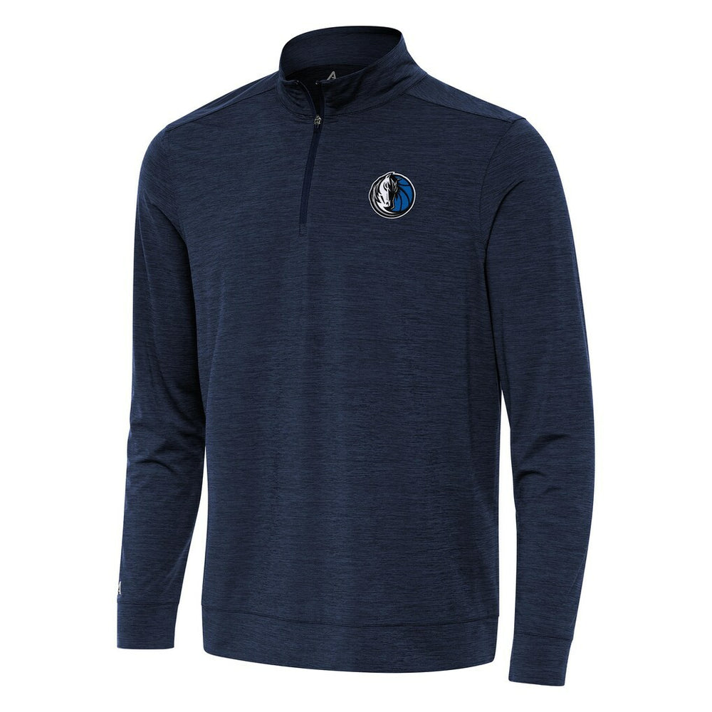 Dallas Mavericks Antigua Bright Quarter-Zip Top sale - Heather Navy discount