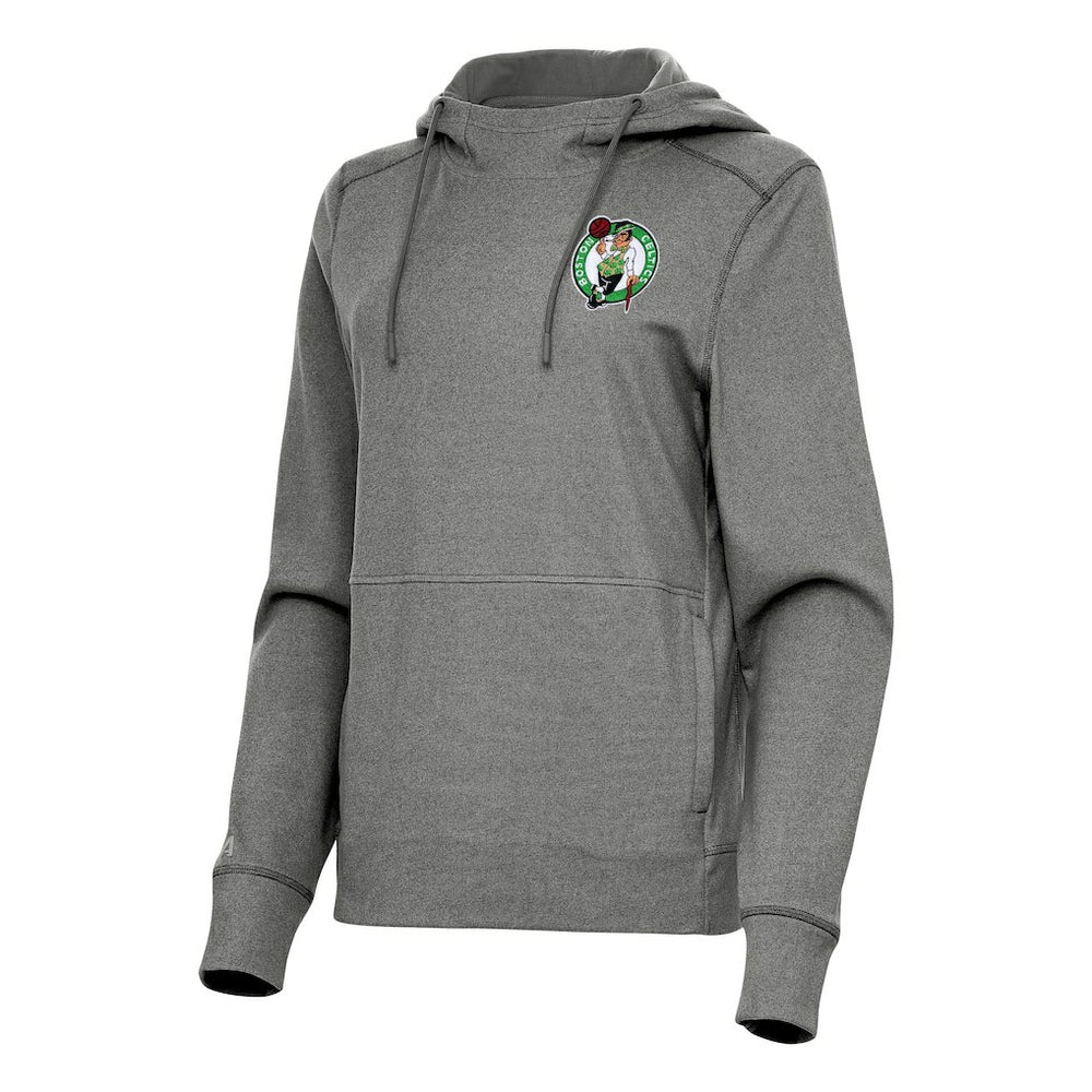Boston Celtics Antigua Women's Justice Pullover Hoodie - Heather Charcoal shop