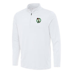 Boston Celtics Antigua Reprocess Quarter-Zip Top - White discount