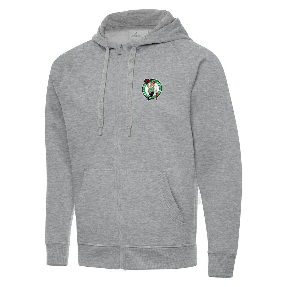 Boston Celtics Antigua Big & Tall Victory Full-Zip Hoodie Jacket - Heather Gray sale