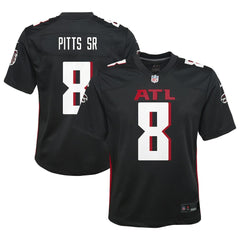 Kyle Pitts Sr. Atlanta Falcons Youth Game Jersey - Black | Nike cheap