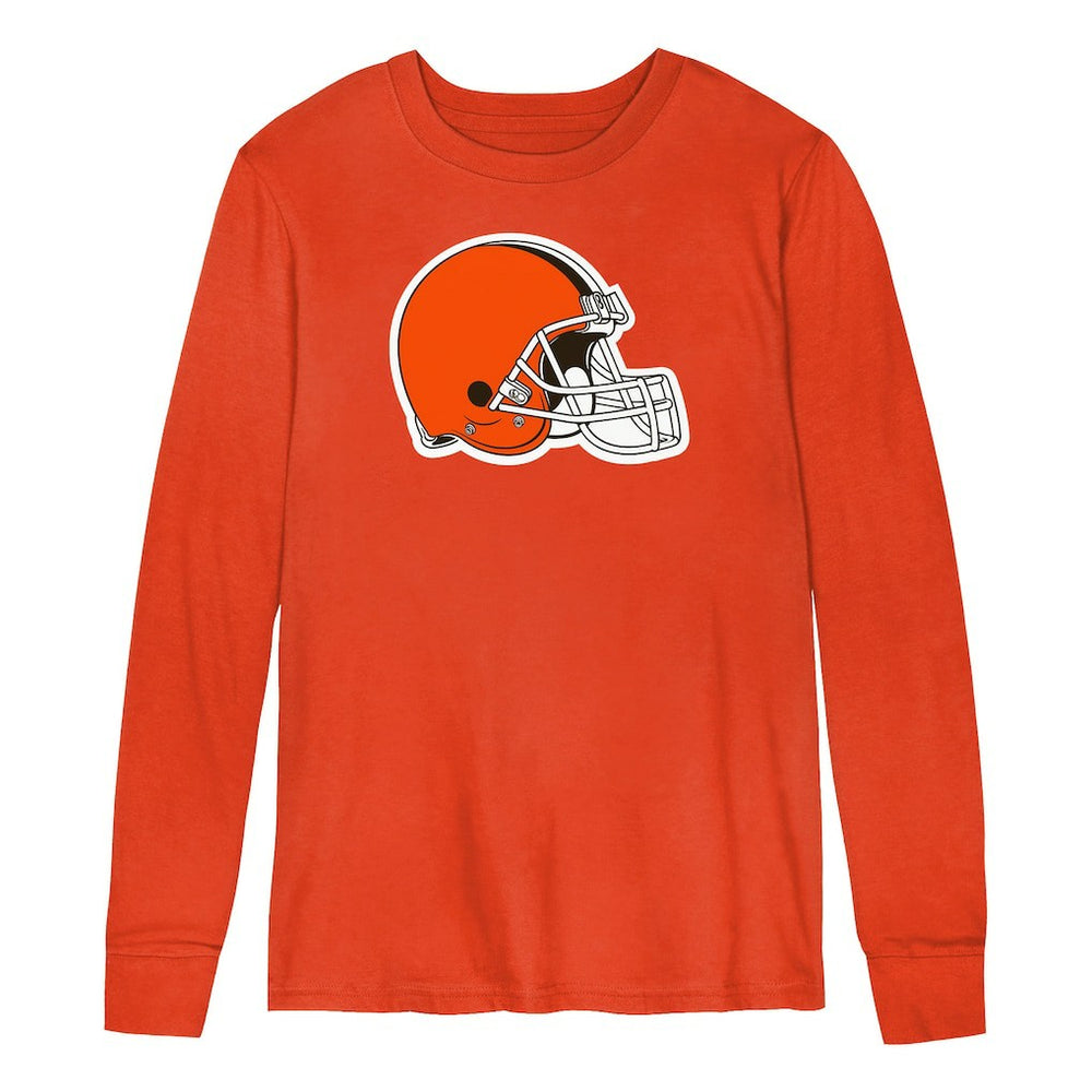 Cleveland Browns Youth Primary Logo Long Sleeve T-Shirt - Orange online