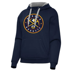 Denver Nuggets Antigua Women's Victory Pullover Hoodie sale - Navy shop