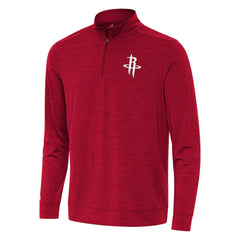 Houston Rockets Antigua Bright Quarter-Zip Top sale - Heather Red online