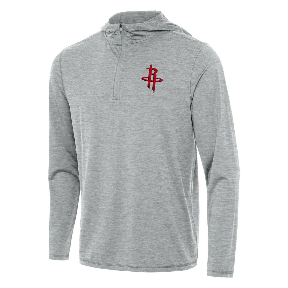 Houston Rockets Antigua Tidy Quarter-Zip Hoodie sale - Heather Gray on sale