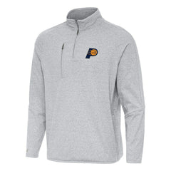 Indiana Pacers Antigua Certain Quarter-Zip Tri-Blend Sweatshirt - Heather Gray discount