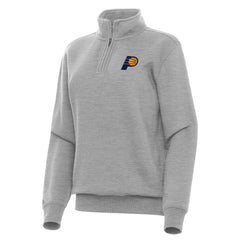 Indiana Pacers Antigua Women's Victory Quarter-Zip Sweatshirt - Heather Gray sale
