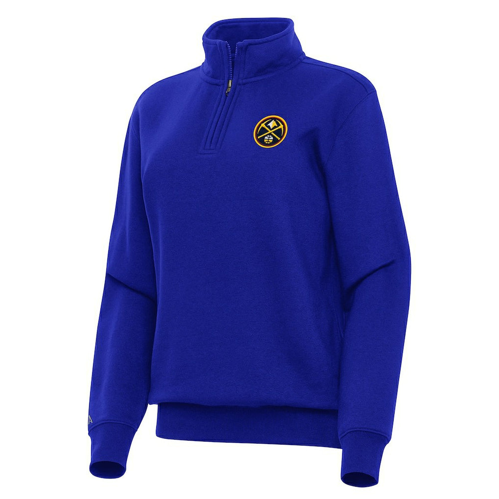 Denver Nuggets Antigua Women's Victory Quarter-Zip Sweatshirt sale - Blue on sale