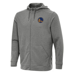 Golden State Warriors Antigua Effortless Full-Zip Hoodie Jacket sale - Heather Charcoal online