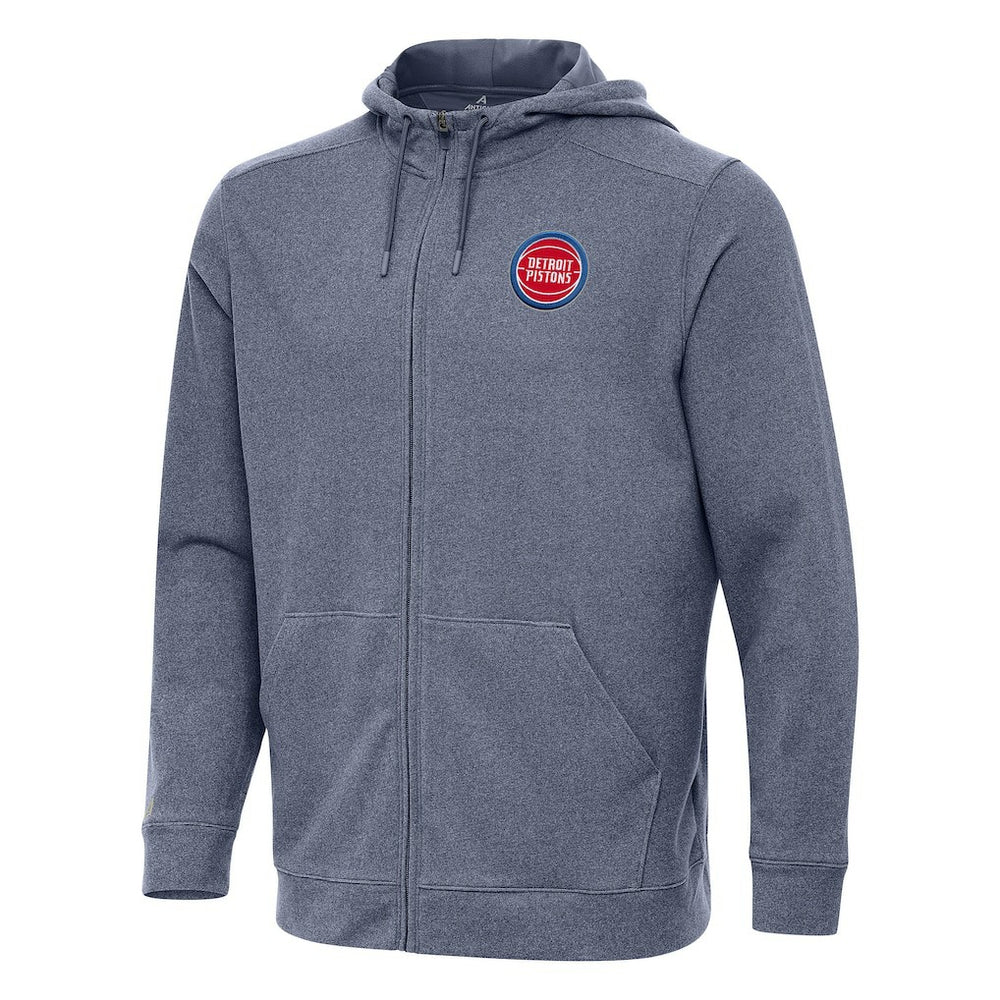 Detroit Pistons Antigua Effortless Full-Zip Hoodie Jacket sale - Heather Navy outlet