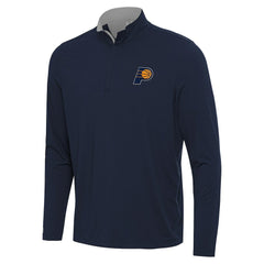 Indiana Pacers Antigua Content Quarter-Zip Top - Navy/Gray outlet