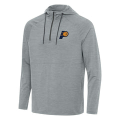 Indiana Pacers Antigua Spikes Raglan Quarter-Zip Hoodie - Heather Gray cheap