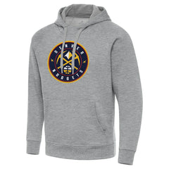Denver Nuggets Antigua Big & Tall Victory Raglan Pullover Hoodie sale - Heather Gray shop