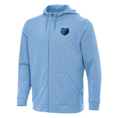 Memphis Grizzlies Antigua Effortless Full-Zip Hoodie Jacket - Light Blue on sale