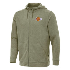 Los Angeles Lakers Antigua Effortless Full-Zip Hoodie Jacket - Olive outlet
