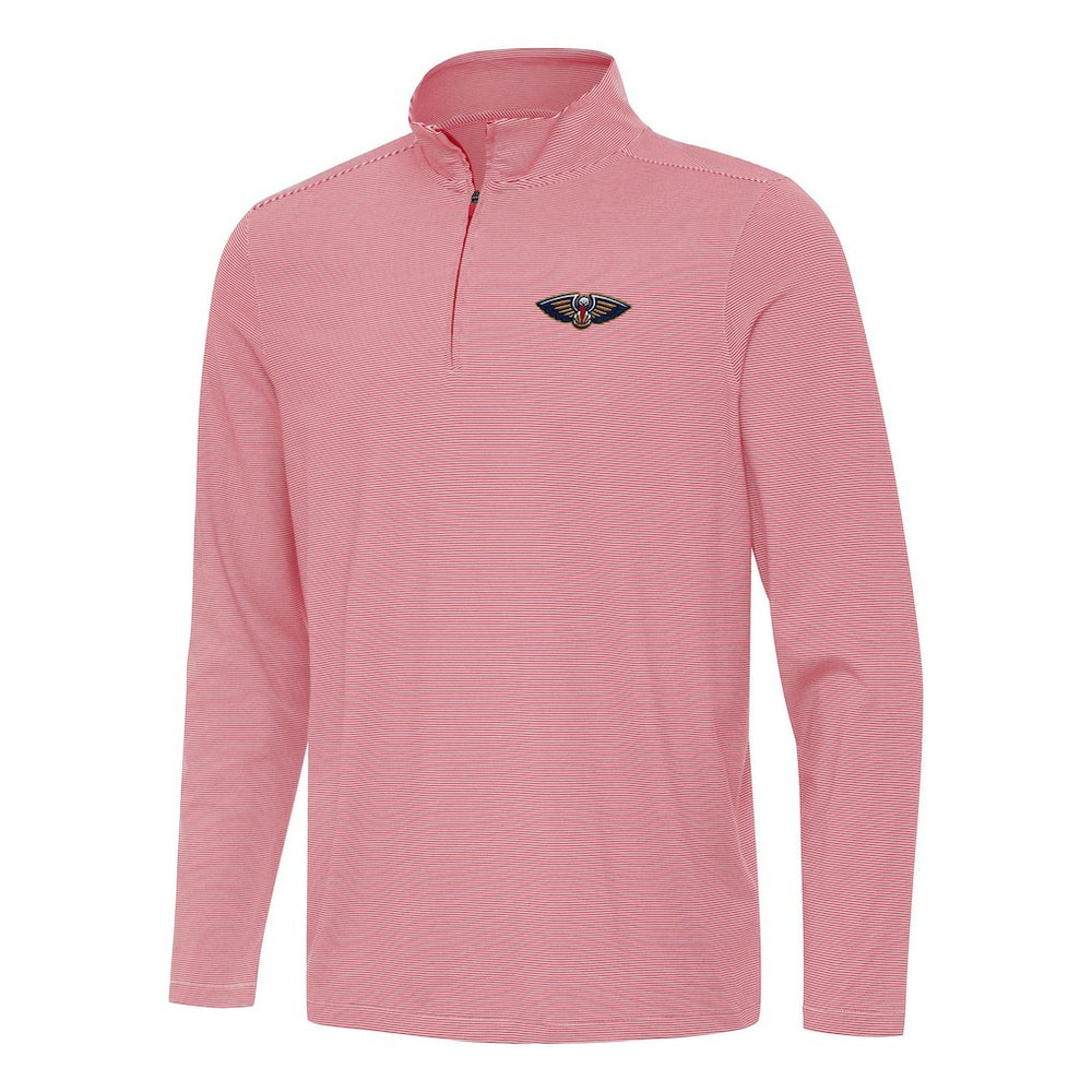New Orleans Pelicans Antigua Twine Quarter-Zip Top - Red on sale