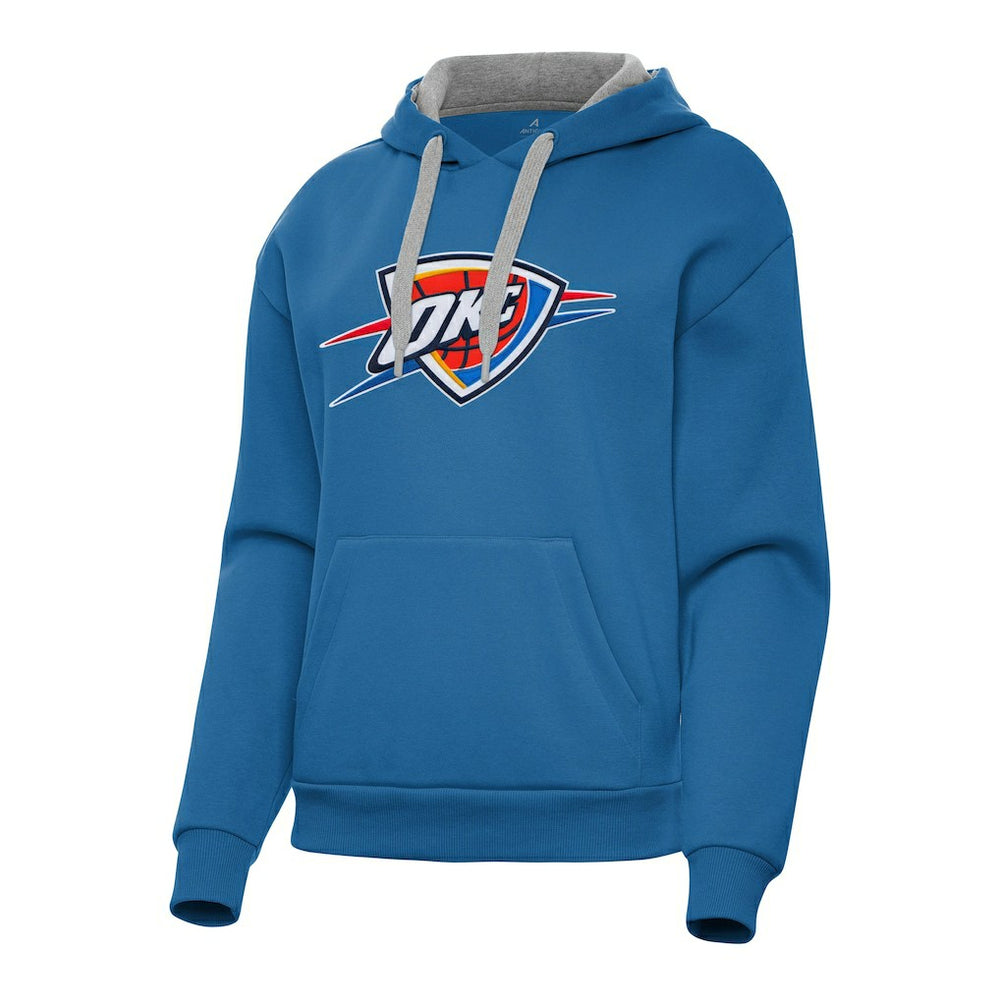 Oklahoma City Thunder Antigua Women's Victory Pullover Hoodie - Blue online