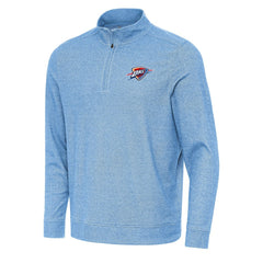 Oklahoma City Thunder Antigua Subtle Quarter-Zip Sweatshirt - Heather Powder Blue outlet
