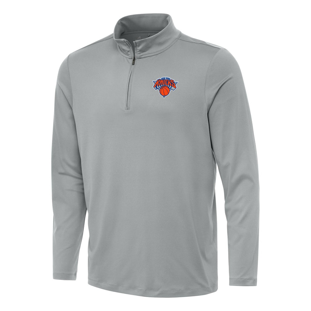 New York Knicks Antigua Reprocess Quarter-Zip Top - Gray sale