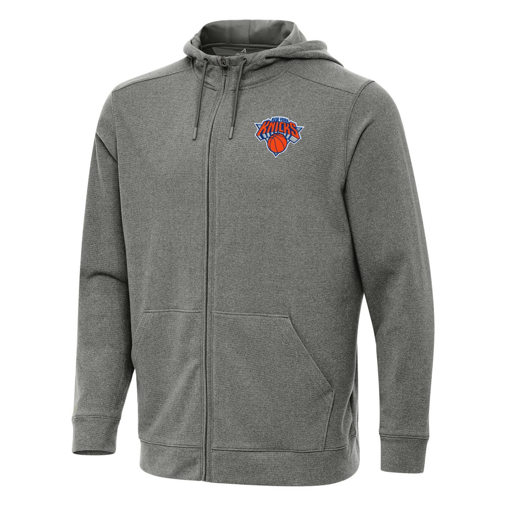 New York Knicks Antigua Effortless Full-Zip Hoodie Jacket - Heather Charcoal online