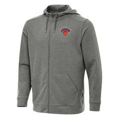 New York Knicks Antigua Effortless Full-Zip Hoodie Jacket - Heather Charcoal online