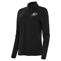 Oklahoma City Thunder Antigua Women's Bright Quarter-Zip Top - Heather Black shop