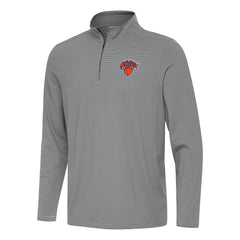 New York Knicks Antigua Twine Quarter-Zip Top - Black shop
