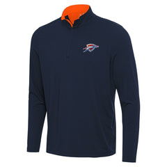 Oklahoma City Thunder Antigua Content Quarter-Zip Top - Navy/Orange sale