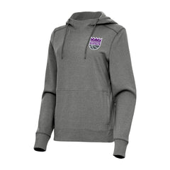 Sacramento Kings Antigua Women's Justice Pullover Hoodie - Heather Charcoal outlet