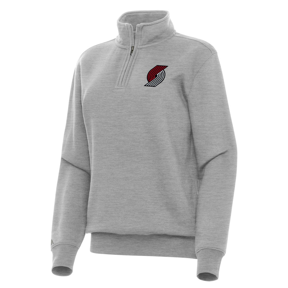 Portland Trail Blazers Antigua Women's Victory Quarter-Zip Sweatshirt - Heather Gray sale