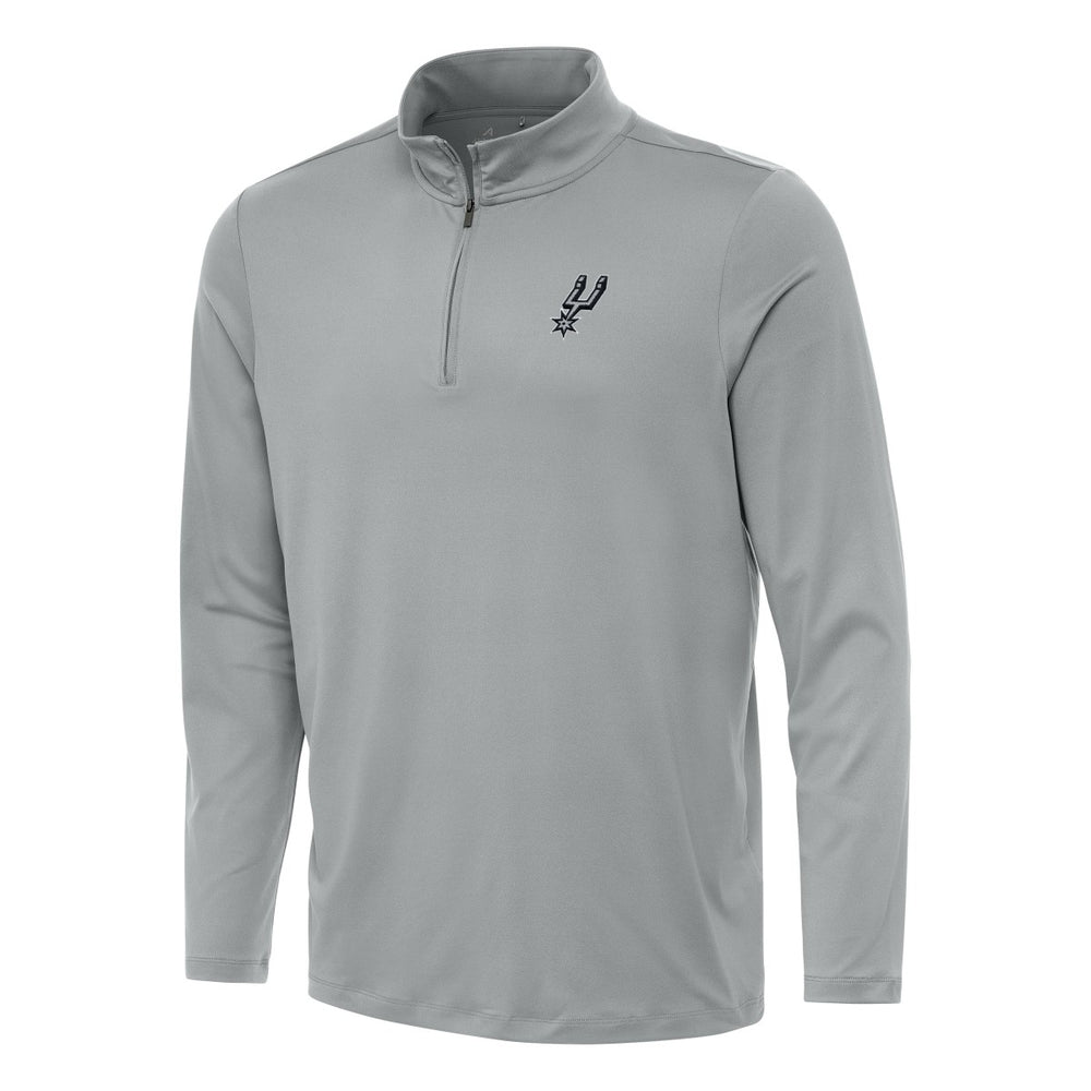 San Antonio Spurs Antigua Reprocess Quarter-Zip Top - Gray shop