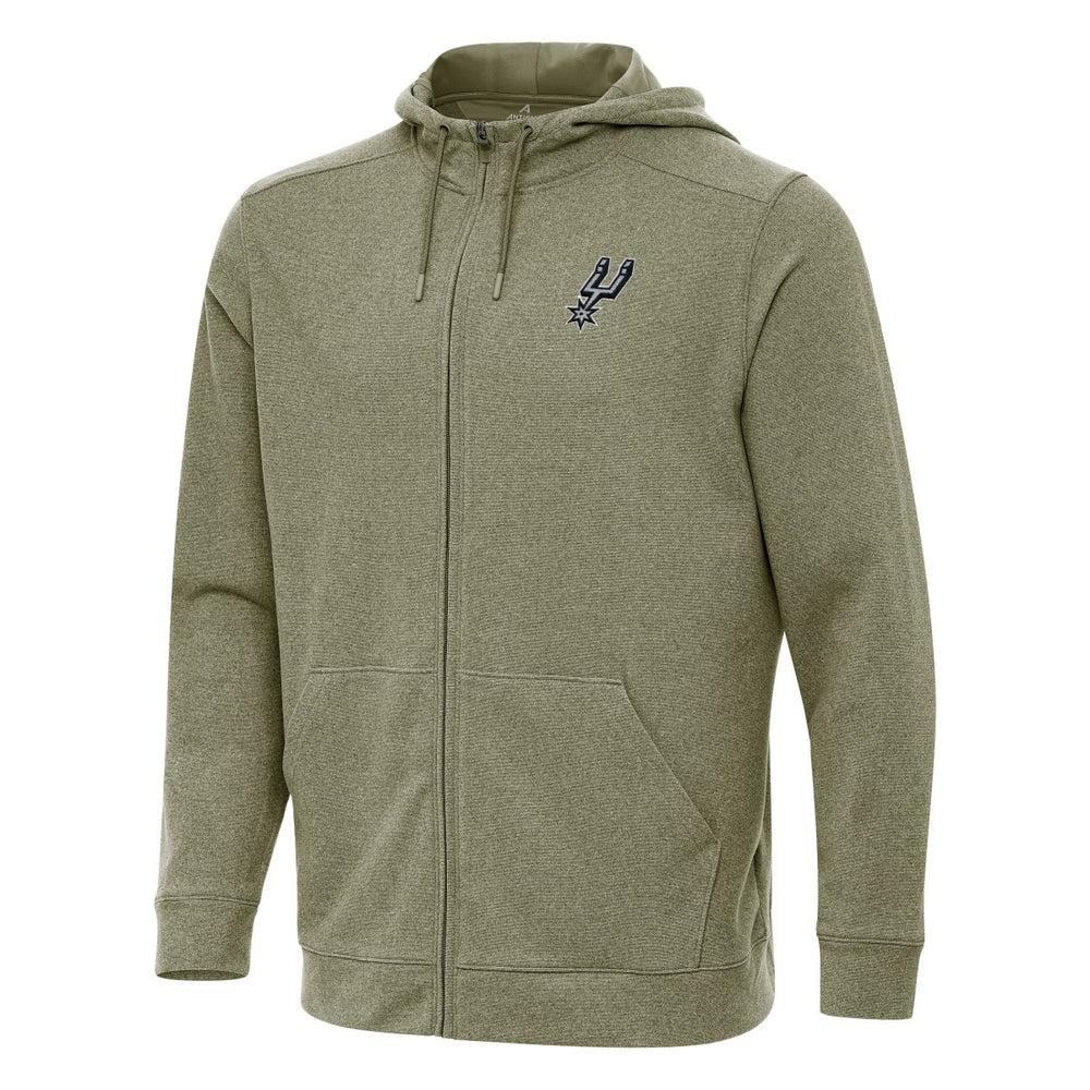 San Antonio Spurs Antigua Effortless Full-Zip Hoodie Jacket - Olive online