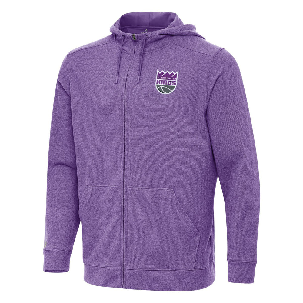 Sacramento Kings Antigua Effortless Full-Zip Hoodie Jacket - Heather Purple outlet