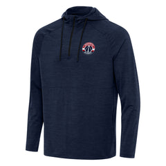 Washington Wizards Antigua Spikes Raglan Quarter-Zip Hoodie - Heather Navy on sale