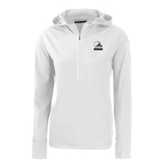 Cleveland Browns Cutter & Buck Women's Daybreak Eco Recycled Half-Zip Hoodie - White online