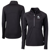 Cleveland Browns Cutter & Buck Women's Adapt Eco Knit Stretch Recycled Half-Zip Pullover Top - Black cheap