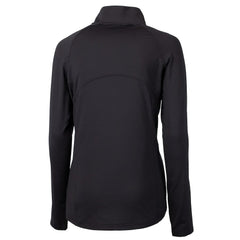 Cleveland Browns Cutter & Buck Women's Adapt Eco Knit Stretch Recycled Half-Zip Pullover Top - Black cheap