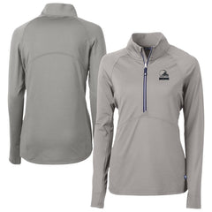 Cleveland Browns Cutter & Buck Women's Adapt Eco Knit Stretch Recycled Half-Zip Pullover Top - Gray discount