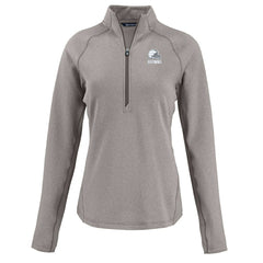 Cleveland Browns Cutter & Buck Women's Peshastin Eco Fleece Recycled Half-Zip Pullover Top - Heather Gray online