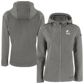 Cleveland Browns Cutter & Buck Women's Evoke Eco Softshell Recycled Full-Zip Hoodie Jacket - Gray online