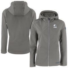 Cleveland Browns Cutter & Buck Women's Evoke Eco Softshell Recycled Full-Zip Hoodie Jacket - Gray online
