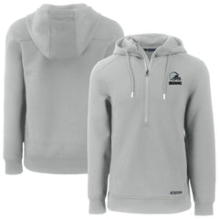 Cleveland Browns Cutter & Buck Roam Eco Recycled Half-Zip Pullover Hoodie - Gray cheap