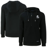 Cleveland Browns Cutter & Buck Roam Eco Recycled Half-Zip Pullover Hoodie - Black outlet