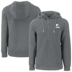 Cleveland Browns Cutter & Buck Roam Eco Recycled Half-Zip Pullover Hoodie - Gray on sale