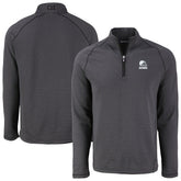 Cleveland Browns Cutter & Buck Peshastin Eco Fleece Recycled Half-Zip Pullover - Heather Black discount