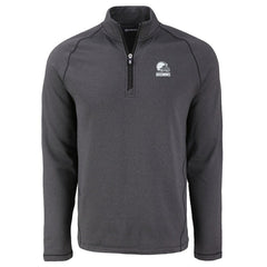 Cleveland Browns Cutter & Buck Peshastin Eco Fleece Recycled Half-Zip Pullover - Heather Black discount